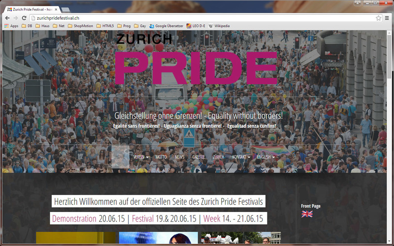 Zurich Pride im Trauerkleid